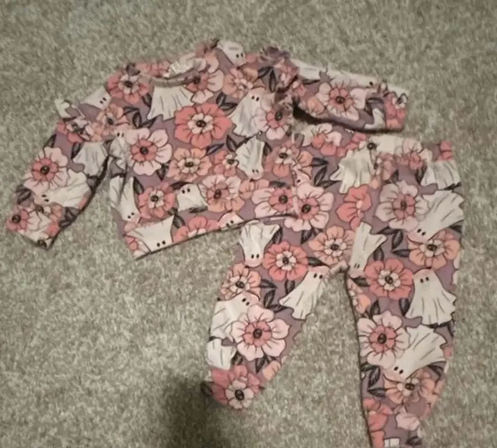 Jessica Simpson Outfit Set Size 12M Pink Ghost Floral